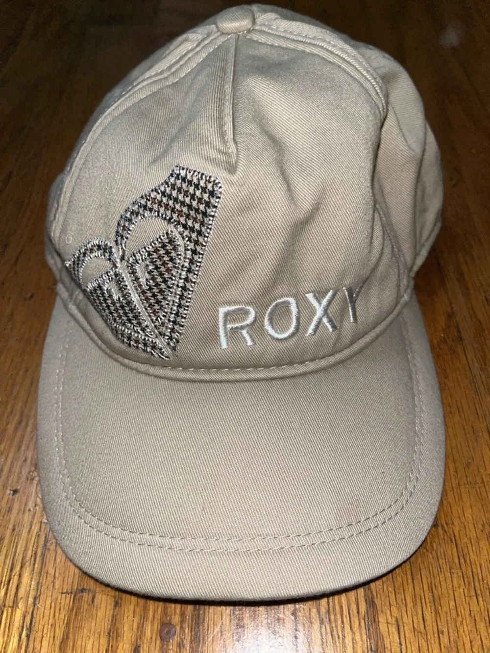 Roxy Tan Embroidered Logo Cap One Size